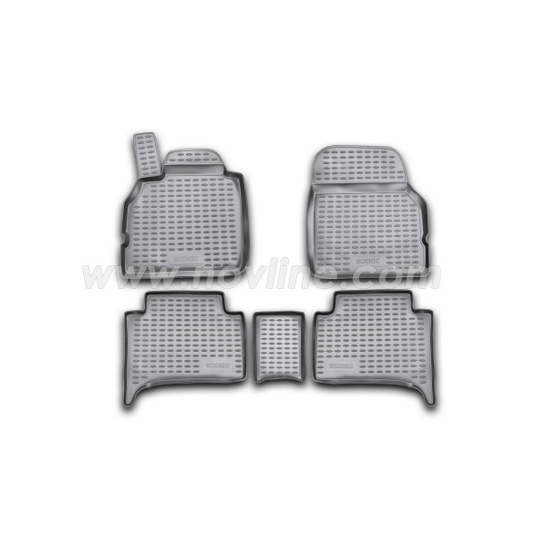3D Patosnice RENAULT Scenic II 2003-2009, set 4 kom.
